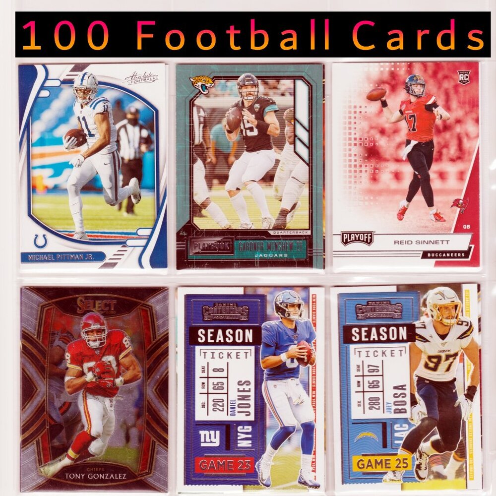 Football Cards Set Lot Pack Box Old Binder